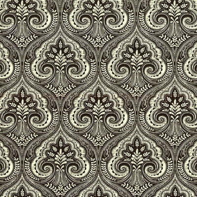 KASMIR FABRICS-PIETRO PAISLEY - RAVEN