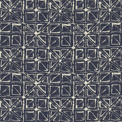 KASMIR FABRICS-QUADRANGLE - NAVY