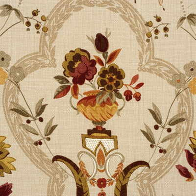 G P & J BAKER FABRICS - PERANDOR - OLIVE/GOLD