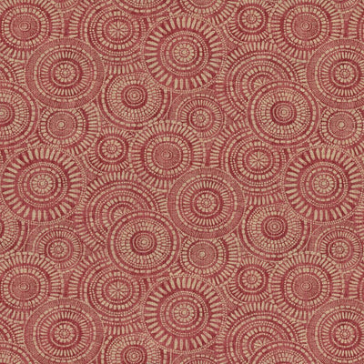 KASMIR FABRICS-ROUND WE GO - VINTAGE RED