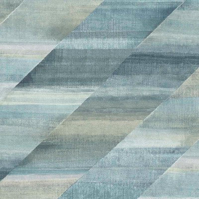 SEABROOK WALLPAPER-RAINBOW DIAGONALS-STEEL BLUE AND STONE-RY30304