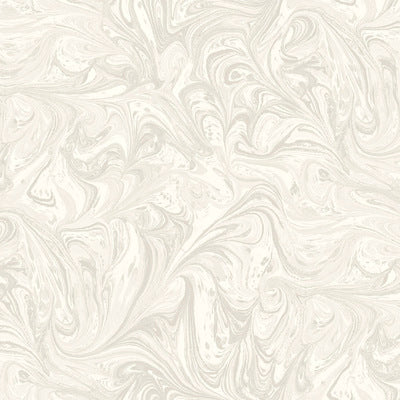 SEABROOK WALLPAPER-SIERRA MARBLE-DAYDREAM GRAY AND PEARL-RY31108