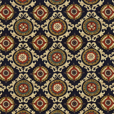 KASMIR FABRICS-SAN MATEO - INDIGO