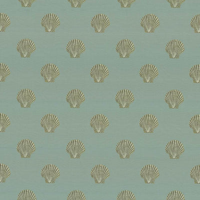 KASMIR FABRICS-SHELL POINTE - SEA