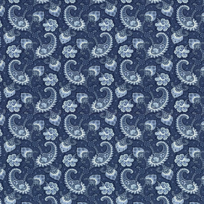 KASMIR FABRICS-SIGOURNEY - INDIGO