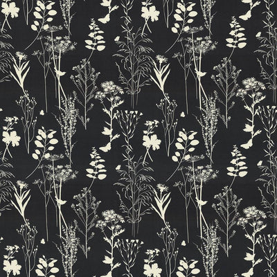 KASMIR FABRICS-SILHOUETTE - BLACK