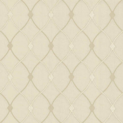 KASMIR FABRICS-SLIPPER TRELLIS - BONE