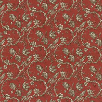 Crimson Red Art Silk Fabric