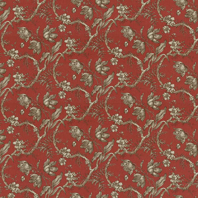 KASMIR FABRICS-SOUTHWOOD - CRIMSON