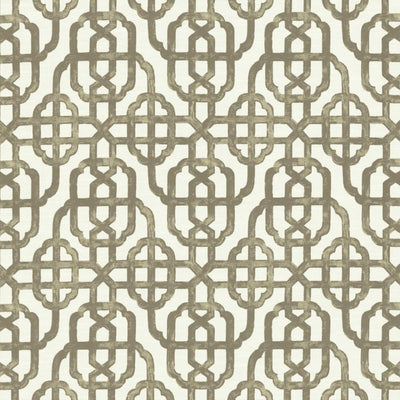 KASMIR FABRICS-STATELY GATE - TAUPE