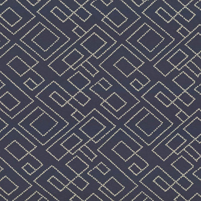 KASMIR FABRICS-TALLMADGE FRET - INDIGO