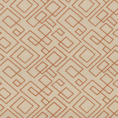 KASMIR FABRICS-TALLMADGE FRET - PUMPKIN