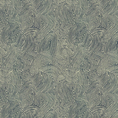 KASMIR FABRICS-THUMBPRINT - DENIM