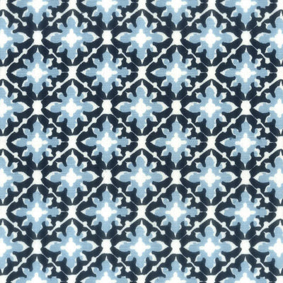 STOUT FABRICS-TILE 3 NAVY