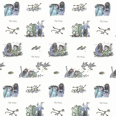 KASMIR FABRICS-TWITS - ROLY POLY BLUE