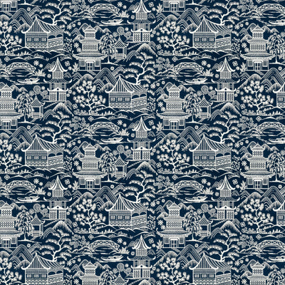 STOUT FABRICS-UPSALA 1 NAVY