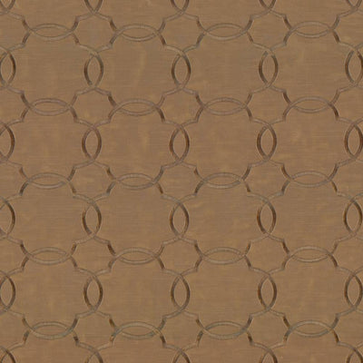 KASMIR FABRICS-ZARA TRELLIS - HAZELNUT
